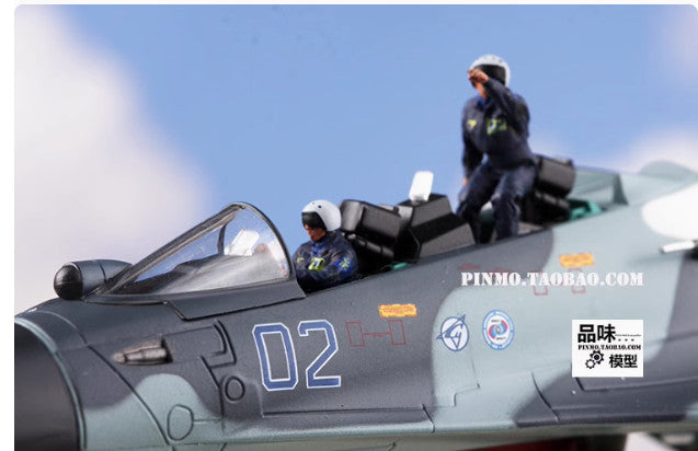 NEW 1/72 Russian Air Force pilot ground crew 7 soldiers（Airplane not included）