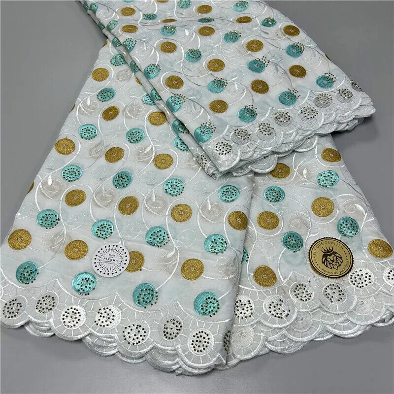 5 yard Swiss lace latest heavy beaded Embroidery 100% lace popular