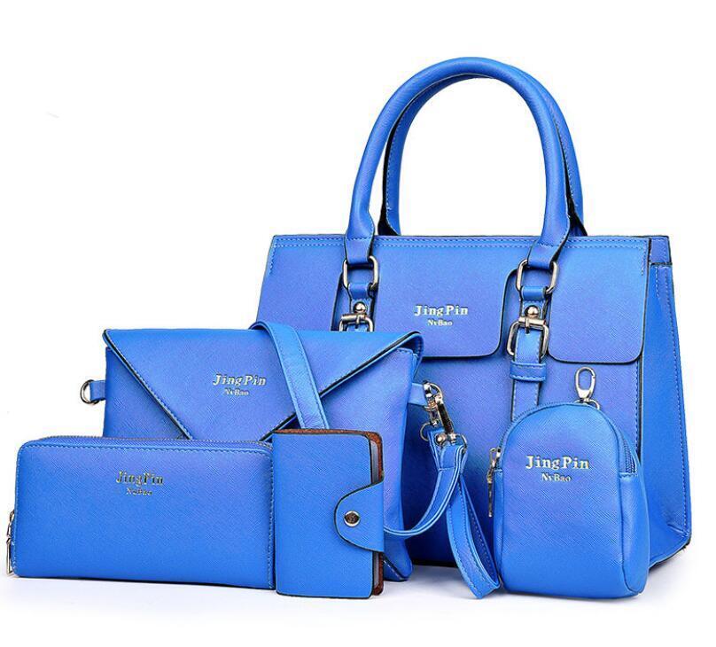 Shoulder Bag Set Five-Piece Casual Plainl Bag Portable Crossbody Bag