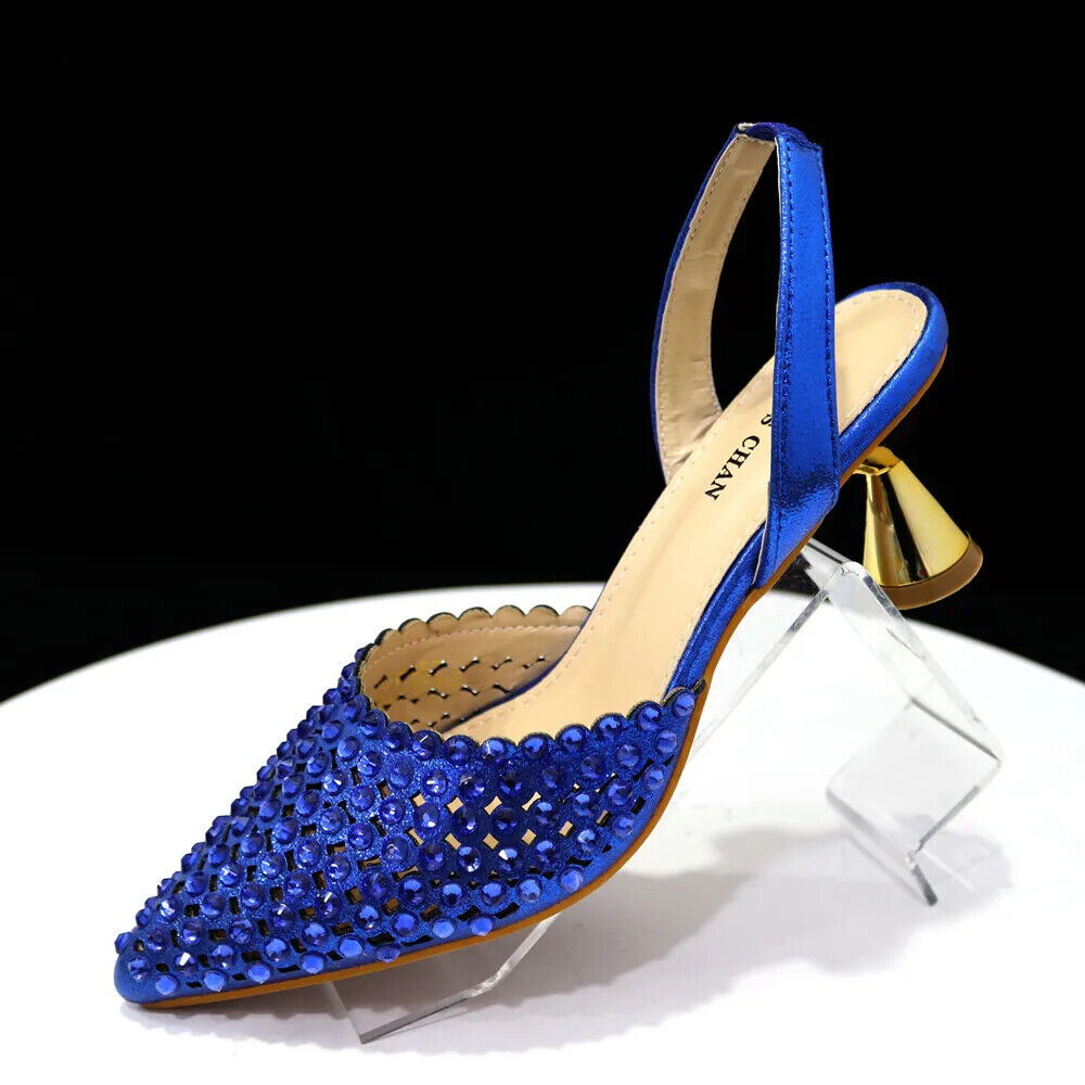 Pointed Toe Heels Women Party Wine Pumps Shoes Bags Matching Set