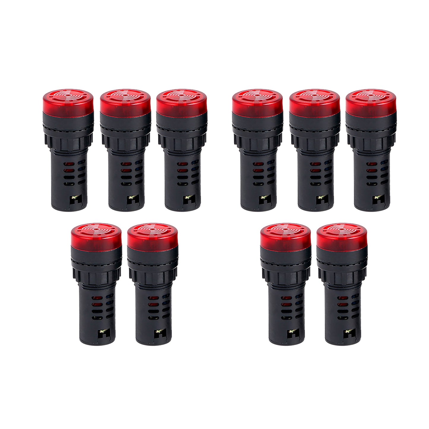 1/2/3/5/10Pcs 110V AD16-22SM Buzzer LED Flash Alarm Indicator Signal Light s
