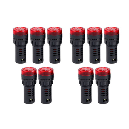 1/2/3/5/10Pcs 110V AD16-22SM Buzzer LED Flash Alarm Indicator Signal Light s