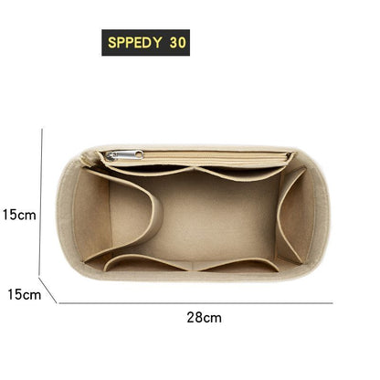 Felt Insert Bag Organizer Handbag Liner Pouch Cosmetics Makeup Bag 18*3*23CM 1PC