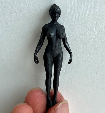Solid Brass Naked Girl Statue Art Beauty Human Model Hand Artwork Decor