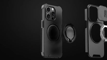Compatible with iPhone 17 Pro Max/16 Pro, Window Mount Shockproof Phone Case