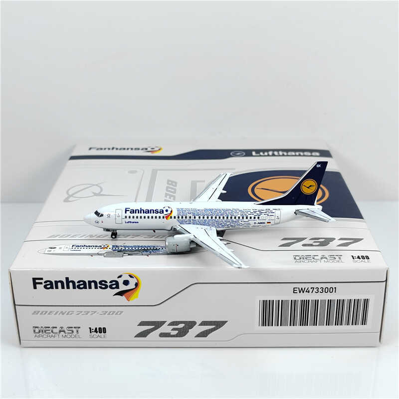 1:400 JC Wings Lufthansa BOEING B737-300 Passenger Airplane Diecast Model