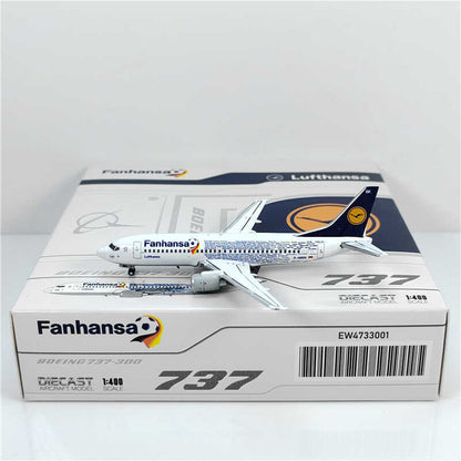 1:400 JC Wings Lufthansa BOEING B737-300 Passenger Airplane Diecast Model