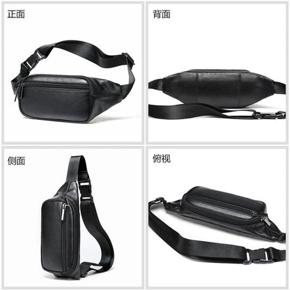 New men's waist bag waterproof satchel men's chest bag diagonal cross men's bag