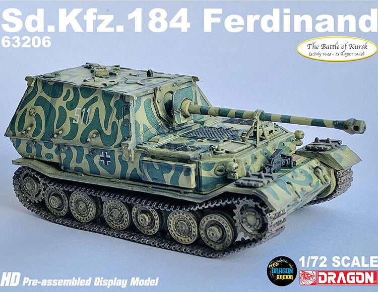 1/72 Germany Sd.Kfz.184 Ferdinand Anti-tank Destroyer Kursk 1943 Finished Model