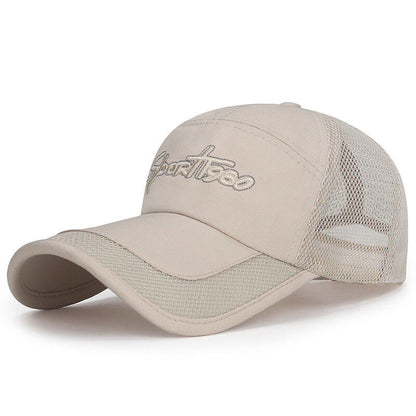 Unisex Quick Dry Baseball Cap Snapback Hat Breathable Sport Summer Outwear Hats