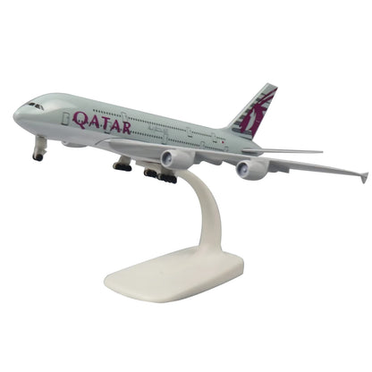 1/400 20cm Aircraft Qatar A380 Alloy Plane Model Plane Airplane Display Scene