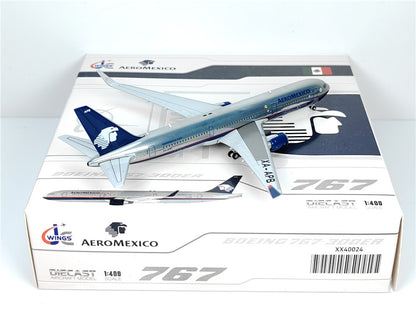 1:400 JC Wings AEROMEXICO BOEING B767-300ER Passenger Airplane Diecast Model