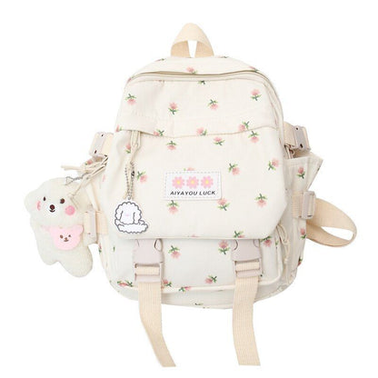 Small Backpack Schoolbag Fashion Nylon Traveling Schoolbag Mini Bags Pink Blue