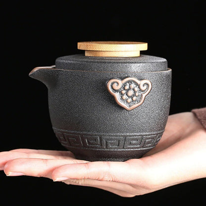 High Grade Chinese Tea Travel Set Ceramic Portable Teapot Porcelain Tea Ceremony