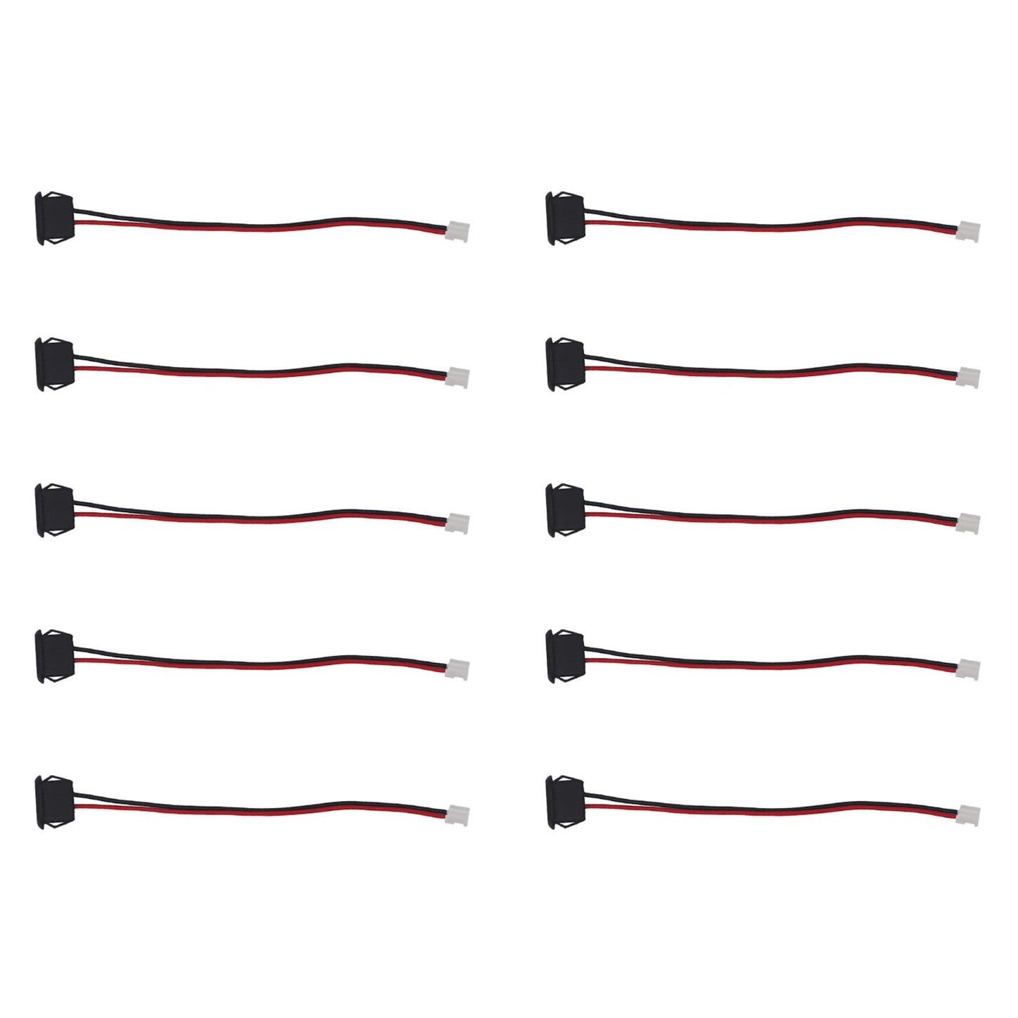 10PCS Type C Female Pigtail Cable to 2 Pin Wire Connecter Fast Charging Port A