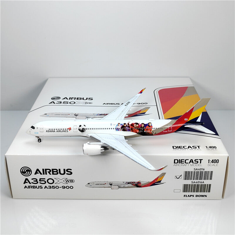 1:400 JC Wings ASIANA AIRLINES AIRBUS A350-900 Airplane Diecast Aircraft Model
