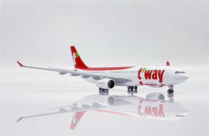JC Wings t'way For Airbus A330-300 HL8501 1/400 Aircraft Pre-built Model