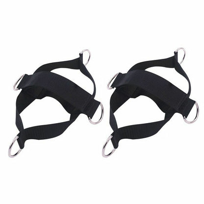 4 D-Rings Ankle Strap Cable Machines Resistance Bands Unisex Fitness Gym Workout