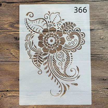 Wall Painting Stencils A4 Plastic Stamp Scrapbook Album Embossing Craft Template
