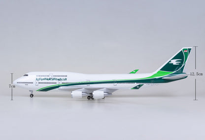 47CM 1:150 Iraqi Airways BOEING 747-400 Airplane Landing Gears Resin Model