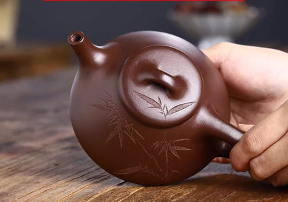 240cc chinese Yixing Handmade Zisha teapot Purple clay ShiPiao Gongfu Tea Pot