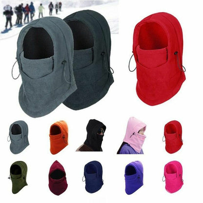 Winter Thermal Fleece Hat Neck Warmer Face Scarf Cap Balaclava Running Cycling