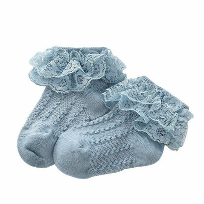 Socks Baby Lace Ruffle Cotton Girls Cute Toddler Princess Style Kid Accessories
