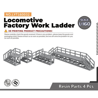 Yao's Studio LYT160032 1/160 Locomotive Factory Work Ladder For Scene Model