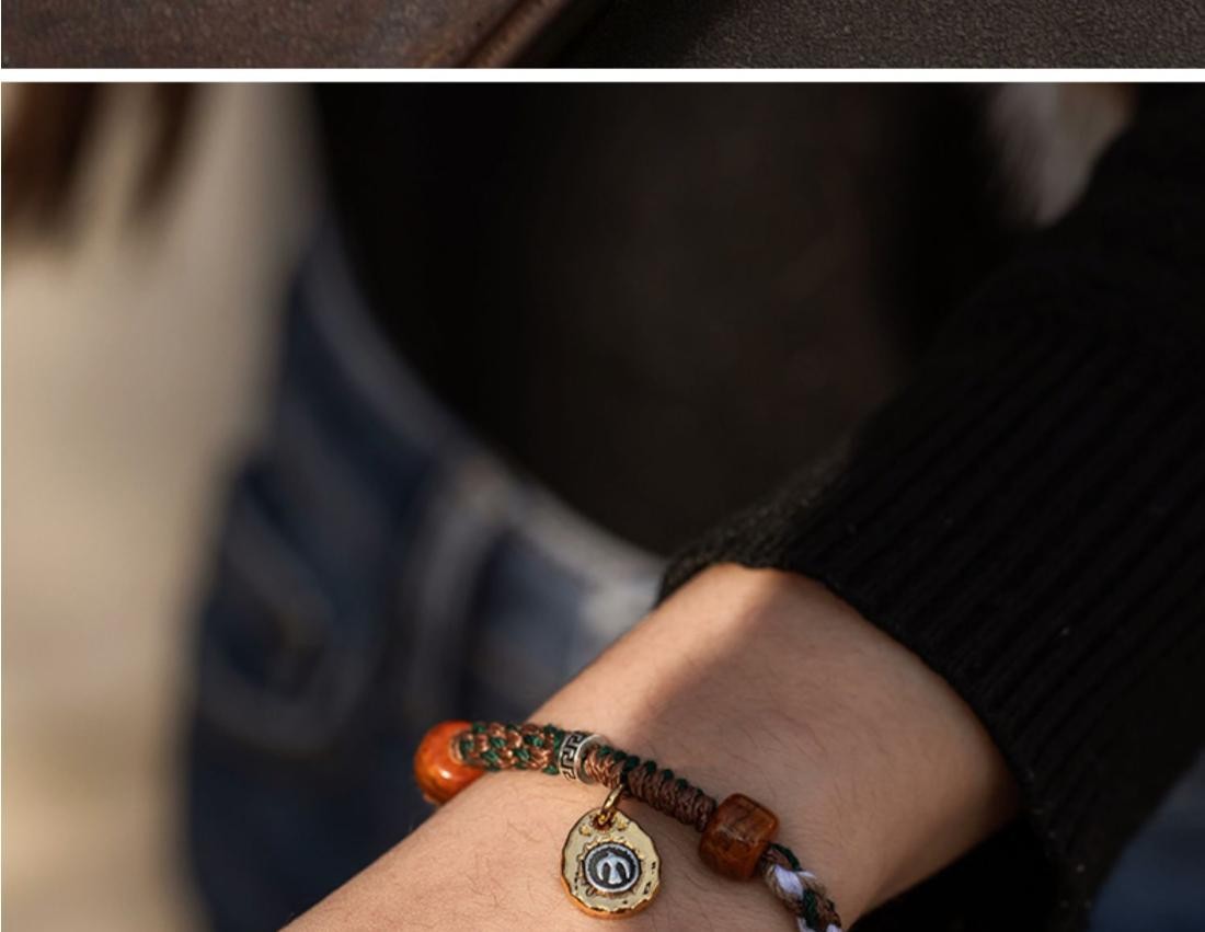 Tibetan Bracelet Handwoven Ethnic Style Blessing Adjustable Hand Accessory