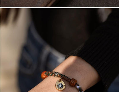 Tibetan Bracelet Handwoven Ethnic Style Blessing Adjustable Hand Accessory
