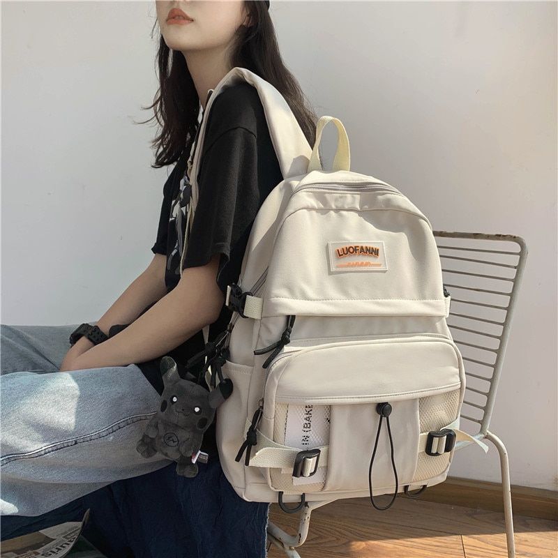Waterproof Nylon Backpack Schoolbag Travel Backpack Large 30*13*44 CM Polyester