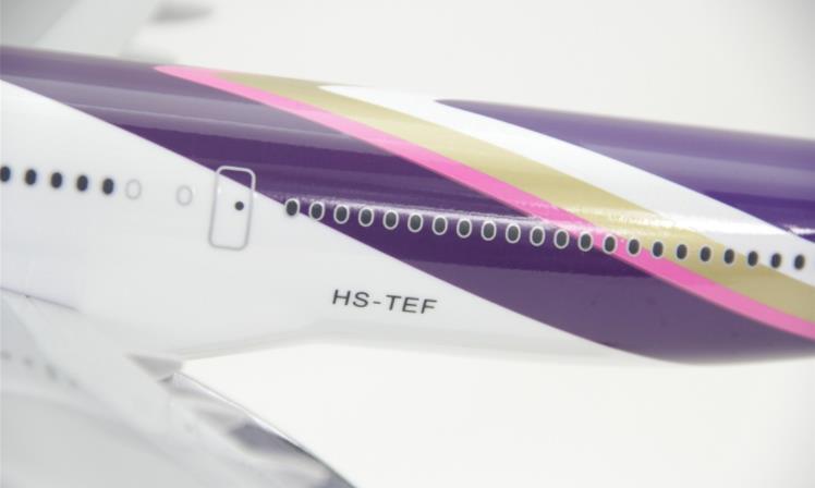 47CM THAI AIRBUS A330 HS-TEF Passenger Airplane Resin Aircrarft Plane Model