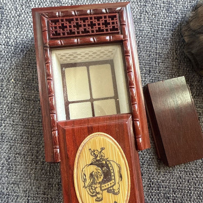 Zhang Shenglin Redwood Insect Cage 43x70x29mm Bamboo Carving Random Pattern