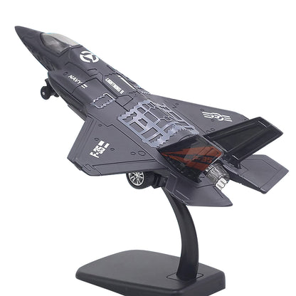1/72 Fighter Aircraft F35 Jet Plane Alloy Model Pullback Fighter Sound Light b