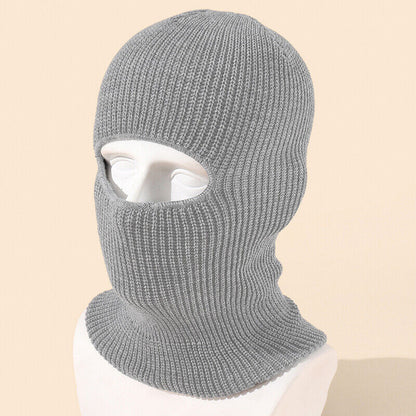 Fashion 1-Hole Ski Hat Knitted Face Cover Winter Butterfly Cloth Sticker