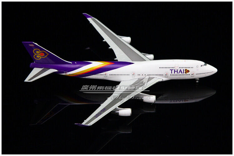 1:400 JC Wings THAI BOEING 747-400 Passenger Airplane Diecast Aircraft Model
