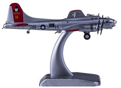 1:200 Hogan USAAC Boeing B-17G Aluminum Overcast Fighter Diecast Aircraft Model