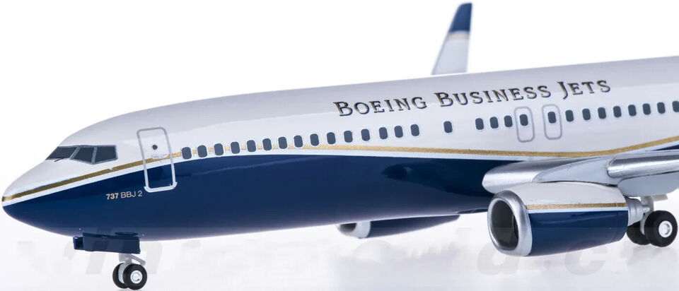 1:200 Hogan BOEING BUSINESS JETS 737-800 Passenger Airplane ABS Plastic Model