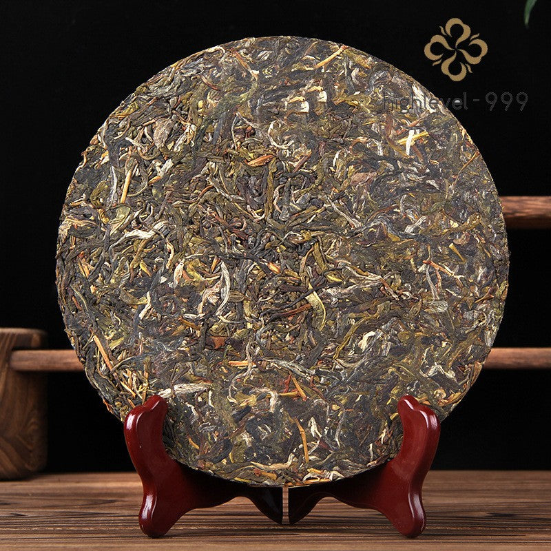 100g Raw Pu'er Yunnan Menghai 2018 Spring Ancient Tree Hand‑Torn Thin Tea Cake