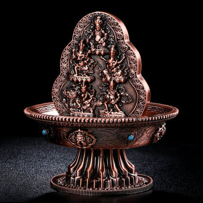 5in 12.5cm Five Jambhala Statue Kubera Water God of Wealth Lucky Collectible