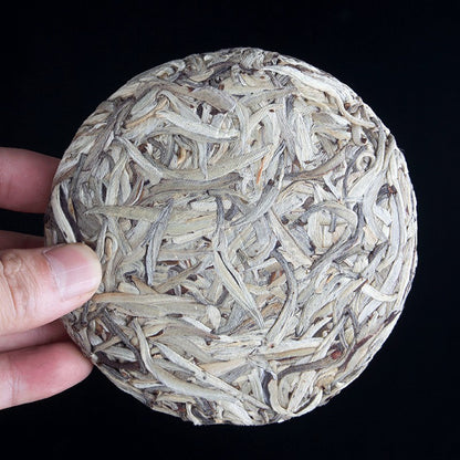 100g Yunnan White Tea Cake Bai Hao Yin Zhen Small Cake Pure Bud Head Tea