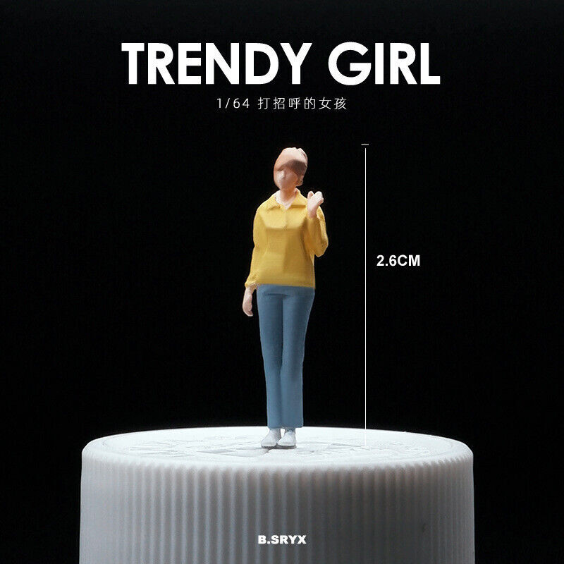 1/64 Figure Model Sexy Girl Model Boy Model City Street Mini Scene Doll