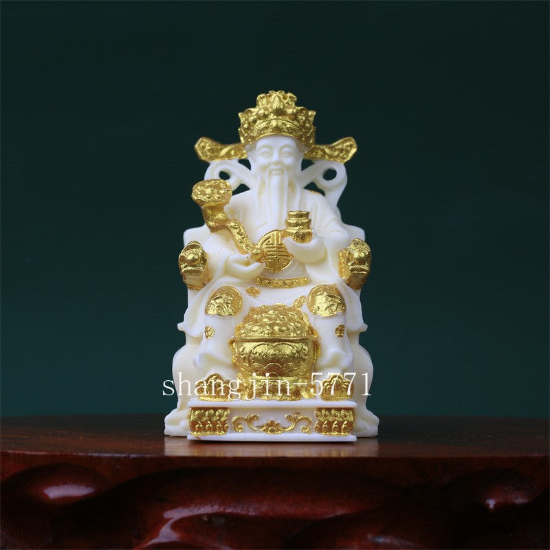 11.5cm Tugua Bodhi Carving Buddha Statue Decoration Home Use Collectible