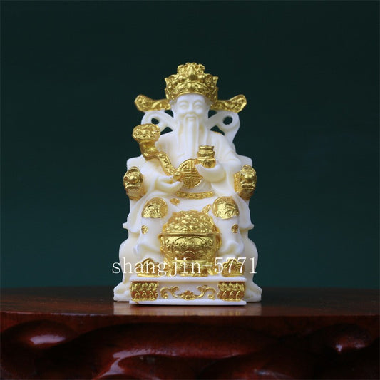 11.5cm Tugua Bodhi Carving Buddha Statue Decoration Home Use Collectible