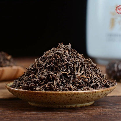 500g Premium Wuzhou Liu Pao Hei Cha Liu Bao Aged Black Dark Tea In Basket
