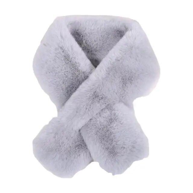 Double Sides Real Rex Rabbit Fur Scarf Neck Collar Scarves Neckerchief Stole