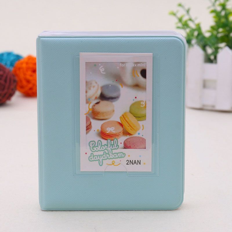 Photo Album 64 Pockets Candy Color Polaroid Mini Photocards Image Holder Storage
