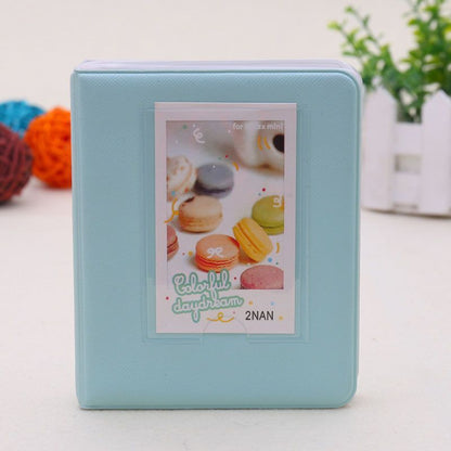 Photo Album 64 Pockets Candy Color Polaroid Mini Photocards Image Holder Storage