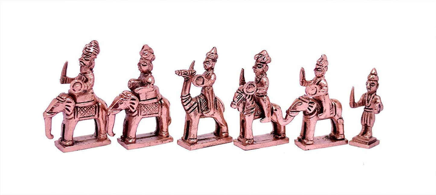 Copper and Golden Antique Wooden Folding Chess Set Board Game Set 14"x14"Folding