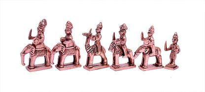 Copper and Golden Antique Wooden Folding Chess Set Board Game Set 14"x14"Folding